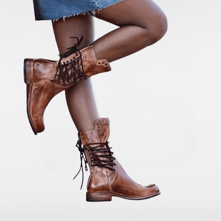Sophia - Rustic Vintage Riding Boots