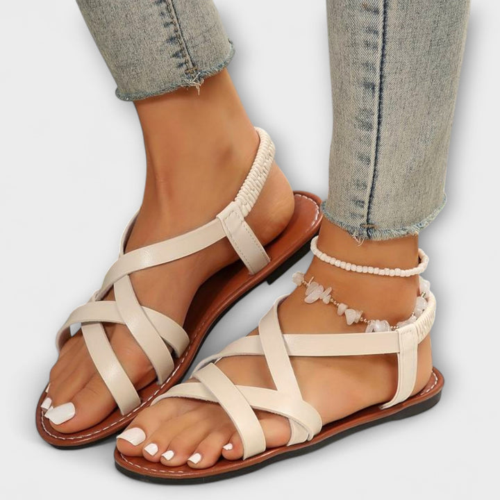 Deborah - Women's Sandals with Light Cross Strap