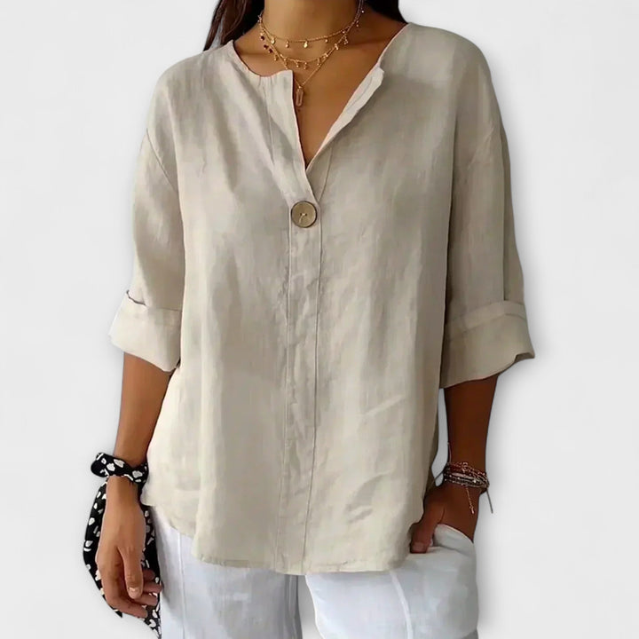 Aurora - Stylish Blouse with V-Neck
