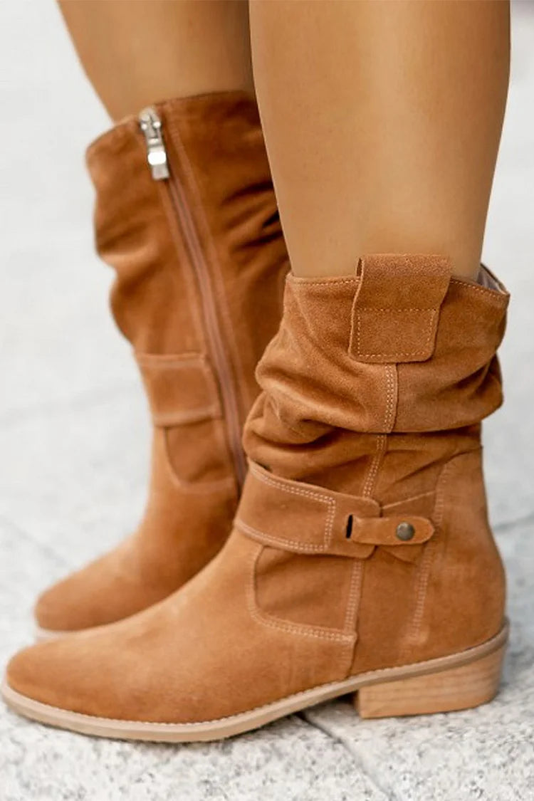 Clémence - Soft Suede Ankle Boots