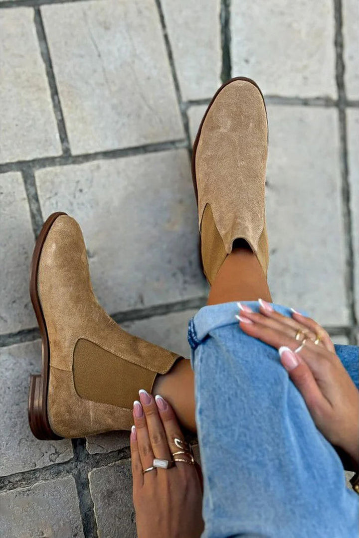 Maria - Suede Chelsea Boots