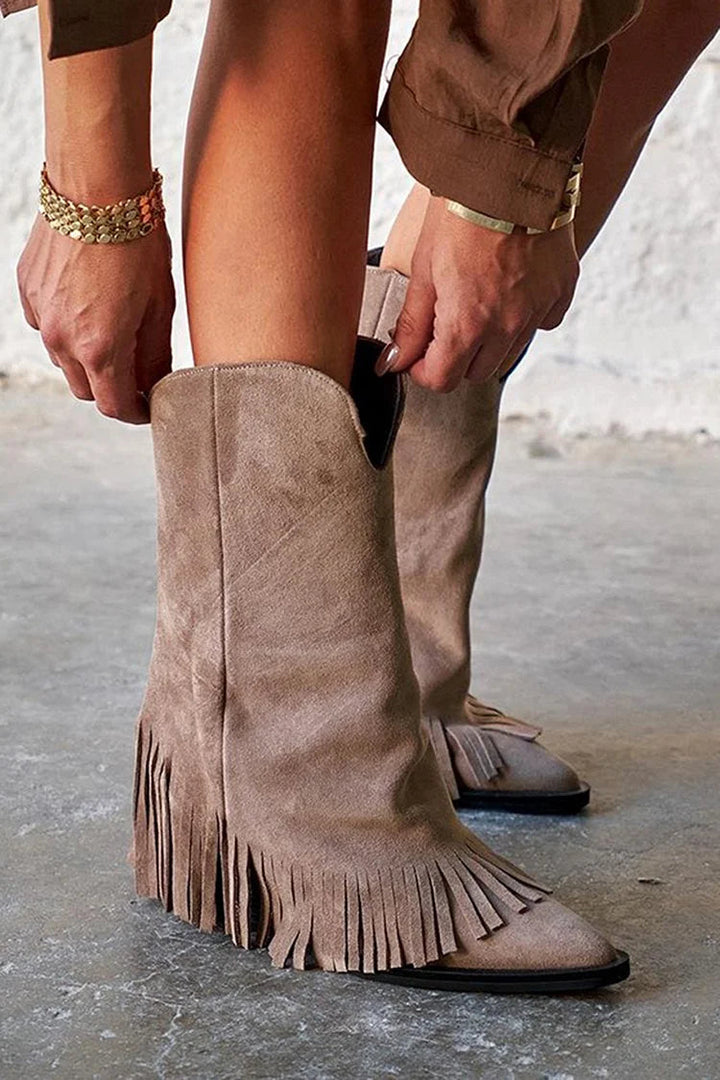 Manon - Fringe Boots