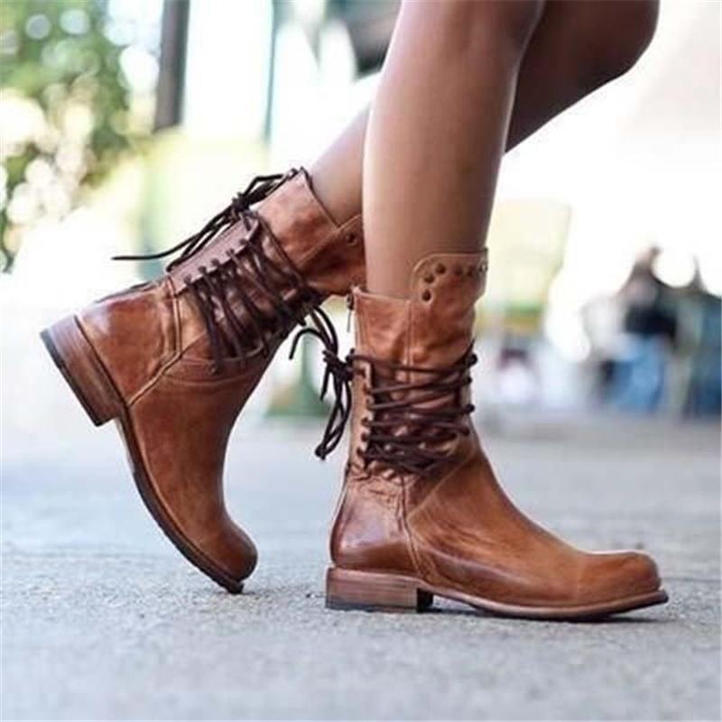 Sophia - Rustic Vintage Riding Boots