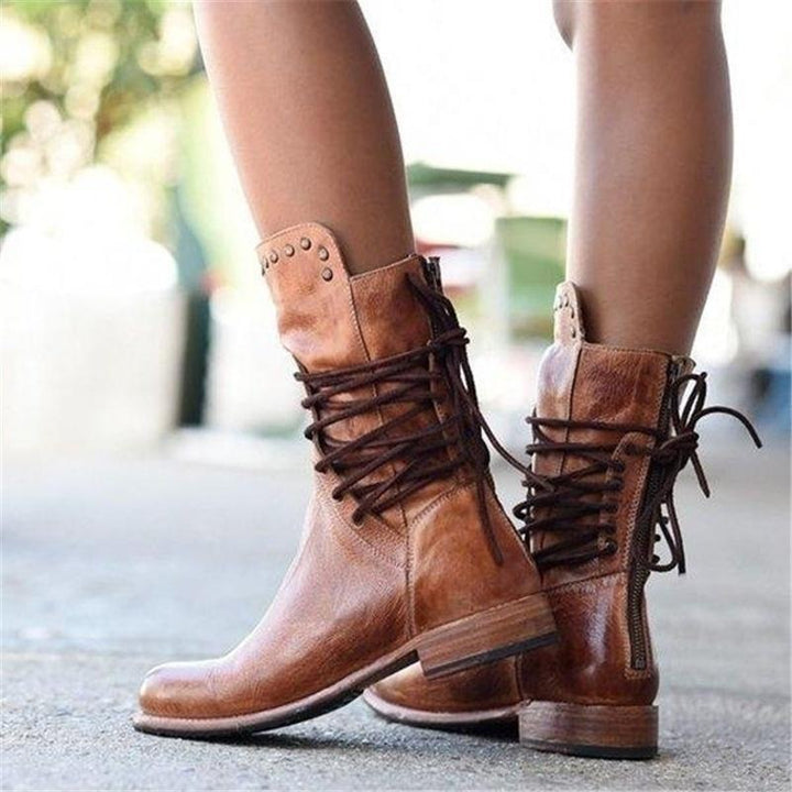 Sophia - Rustic Vintage Riding Boots