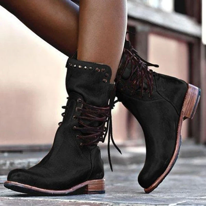Loreva – Lace-Up Ankle Boots
