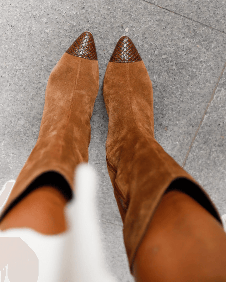 Colette - Suede Over-the-Knee Boots