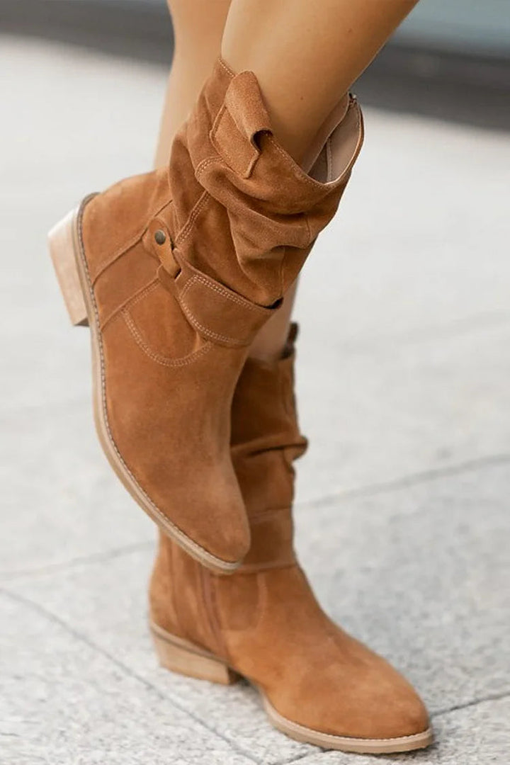 Clémence - Soft Suede Ankle Boots