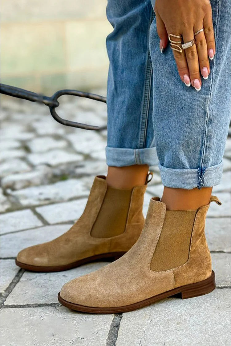 Maria - Suede Chelsea Boots