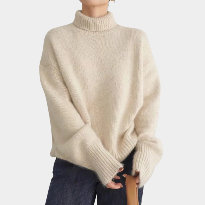 Isabella - High Collar Cashmere Sweater