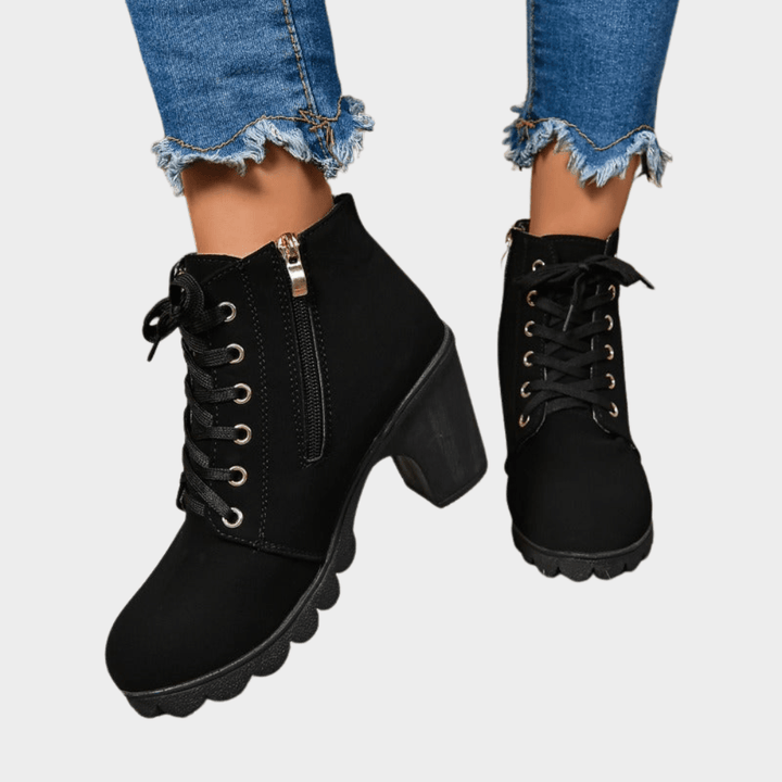Amelia - Square Toe Ankle Boots
