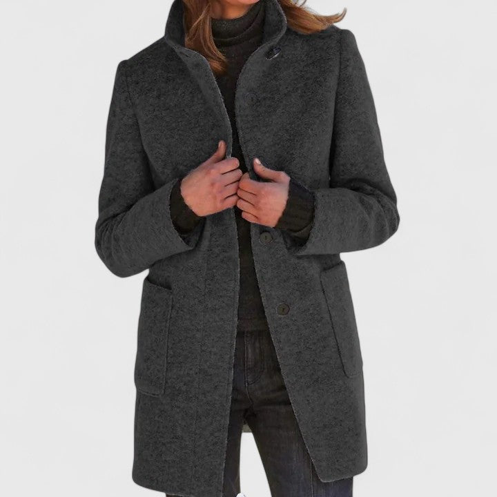 Elena – Classic Wool Blend Coat