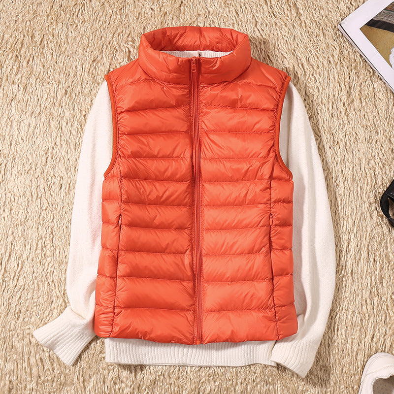 Amira - Lightweight Puffer Vest with Pleated Design