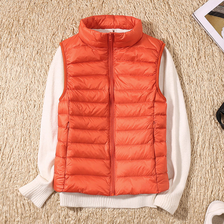 Amira - Lightweight Puffer Vest with Pleated Design