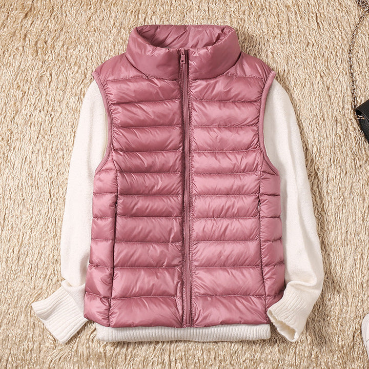 Amira - Lightweight Puffer Vest with Pleated Design