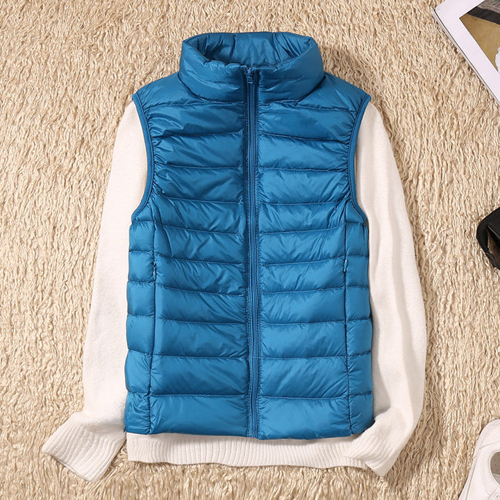 Amira - Lightweight Puffer Vest with Pleated Design