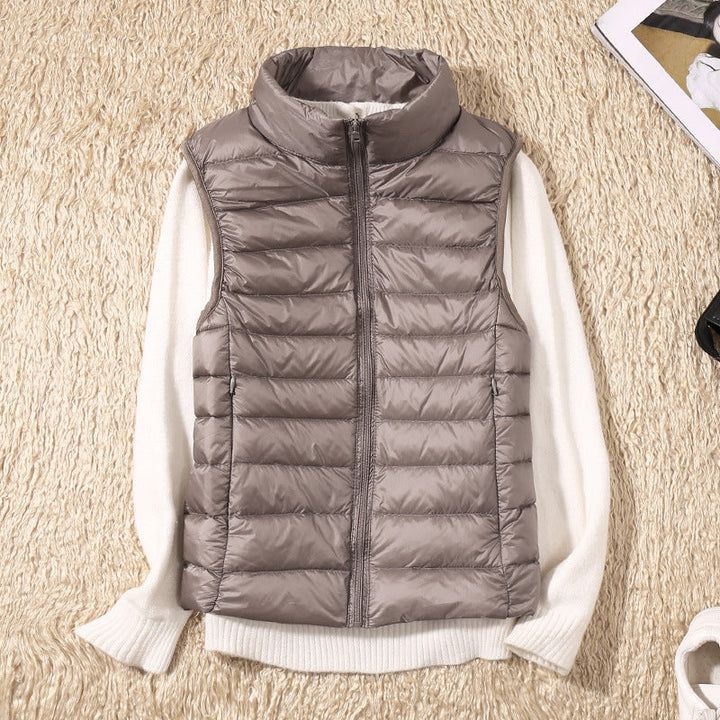 Amira - Lightweight Puffer Vest with Pleated Design