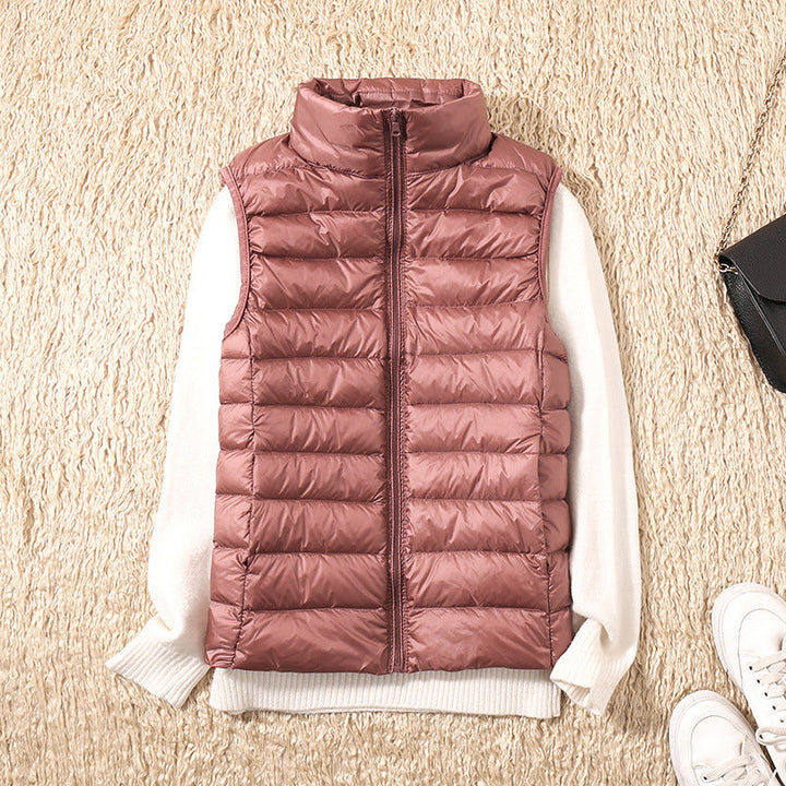 Amira - Lightweight Puffer Vest with Pleated Design