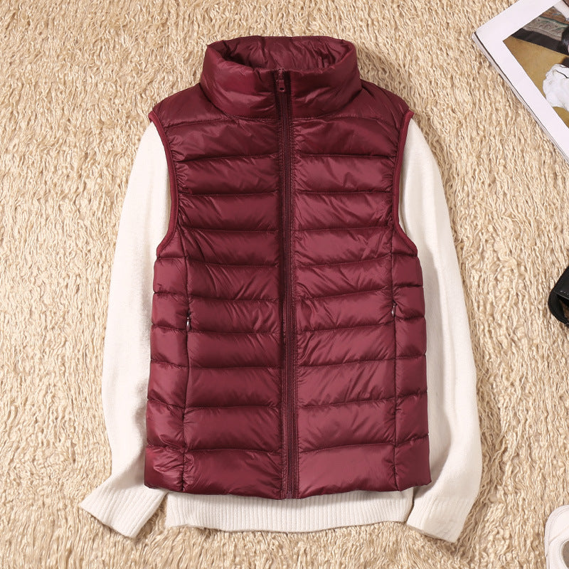 Amira - Lightweight Puffer Vest with Pleated Design