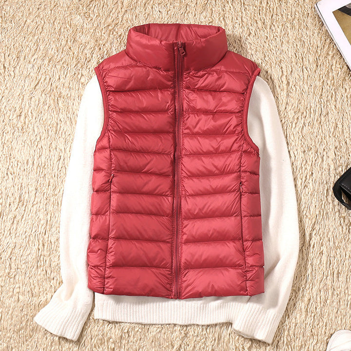 Amira - Lightweight Puffer Vest with Pleated Design