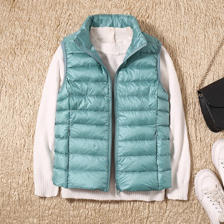 Amira - Lightweight Puffer Vest with Pleated Design
