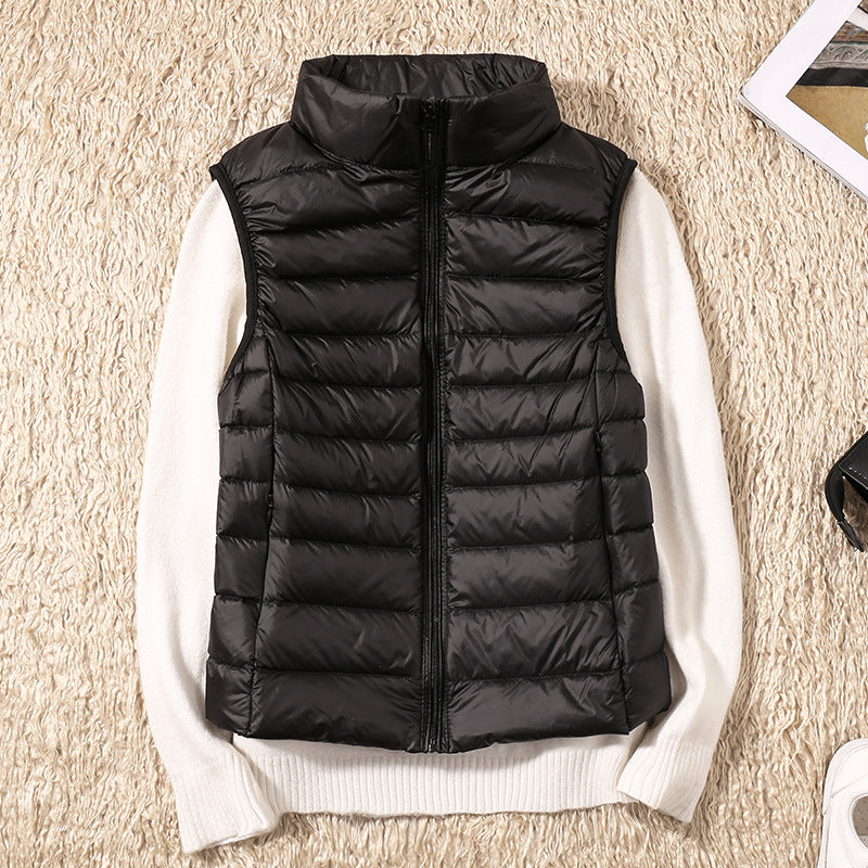 Amira - Lightweight Puffer Vest with Pleated Design