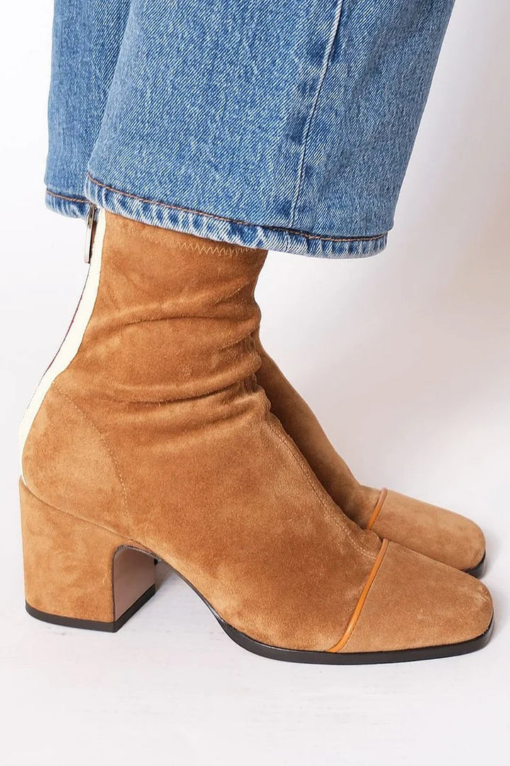 Vivienne - Modern Contrast Ankle Boots