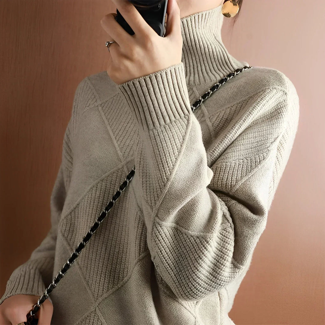 Chloé - Diamond Turtleneck Sweater