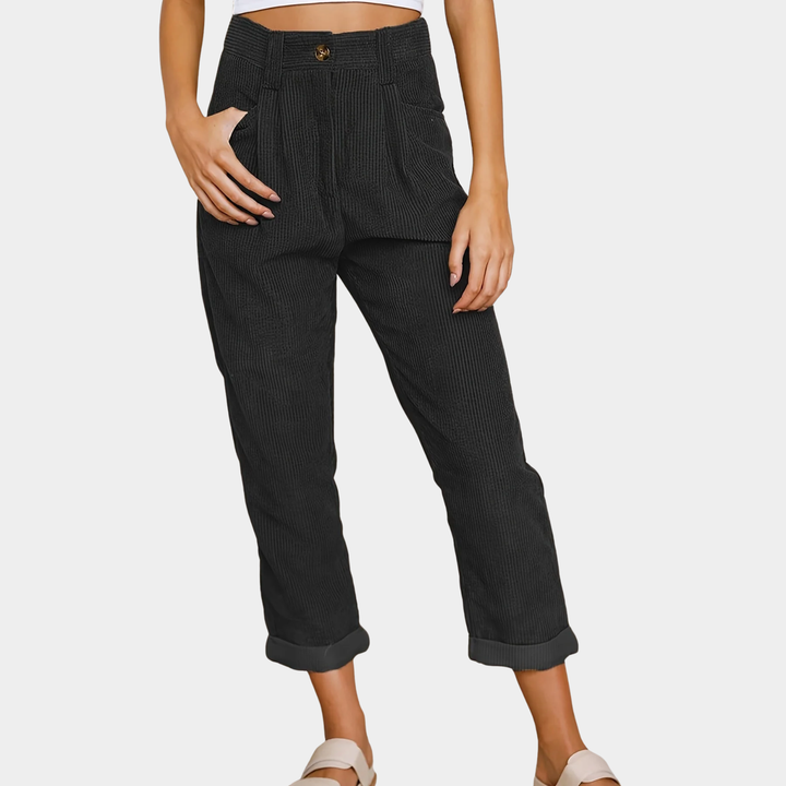 Marlene - Casual Women's High-Waisted Pants