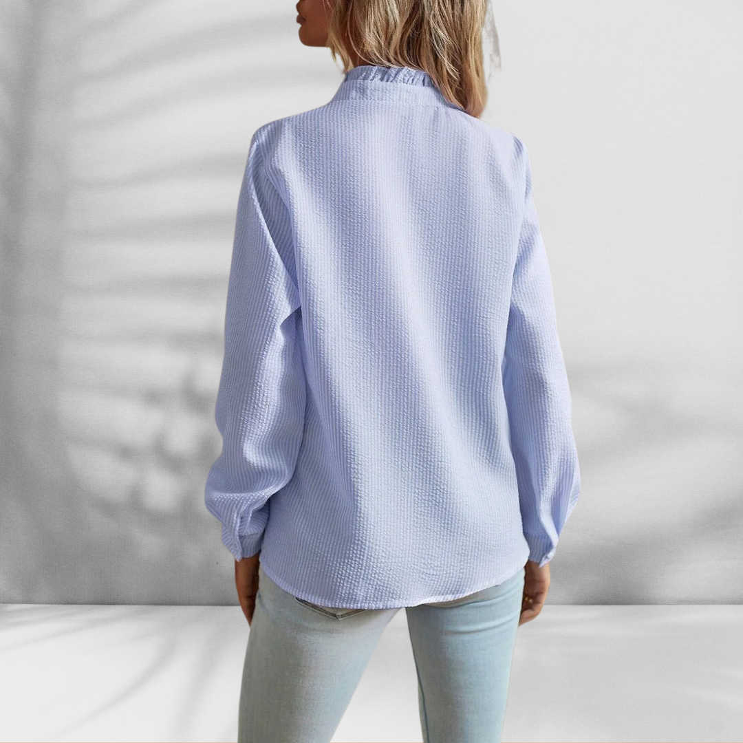 Iris - Light Blouse with Ruffle Detail