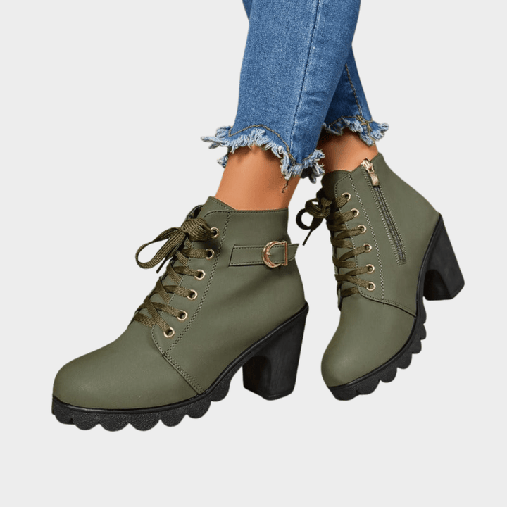 Amelia - Square Toe Ankle Boots