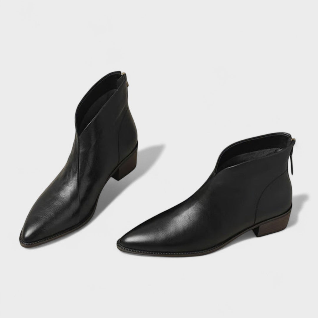 Olga - Classic Ankle Boots with Low Heel