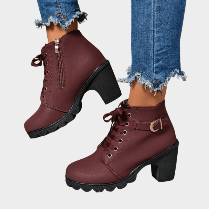 Amelia - Square Toe Ankle Boots