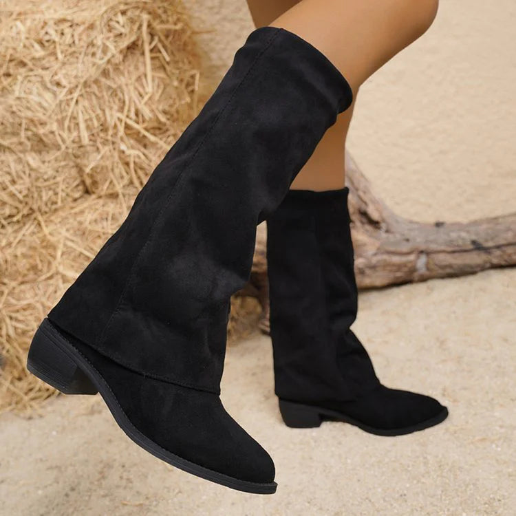 Noémie - High Suede Boots