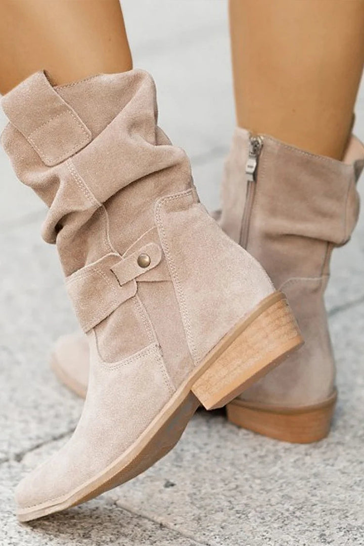 Clémence - Soft Suede Ankle Boots