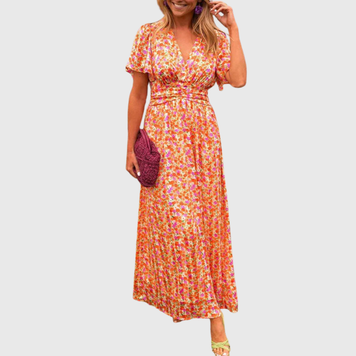Romy - Summer Dress with V-Neck