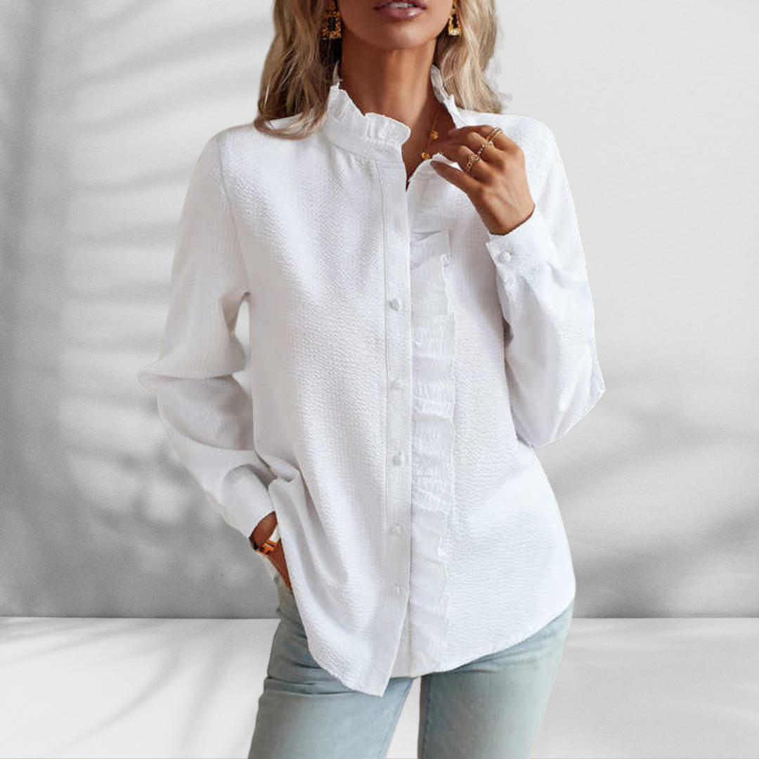 Iris - Light Blouse with Ruffle Detail