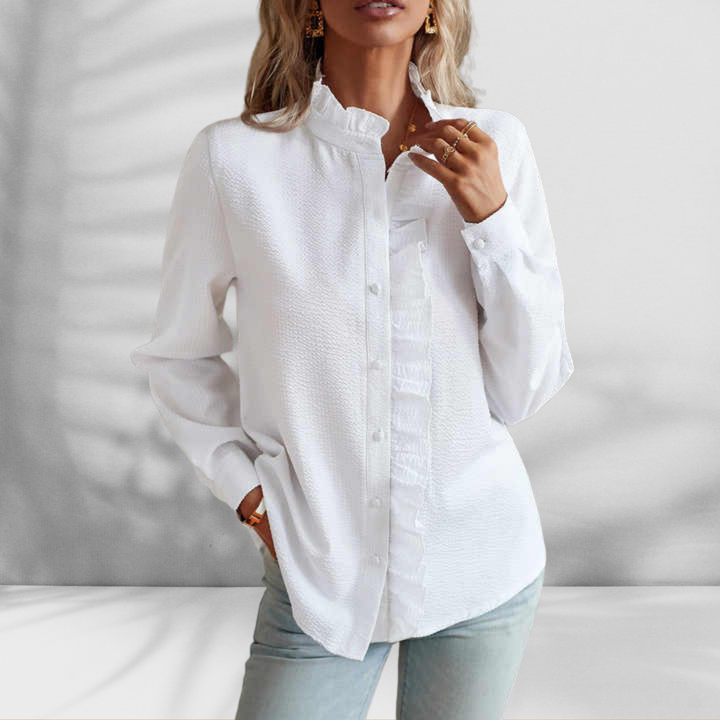 Iris - Light Blouse with Ruffle Detail