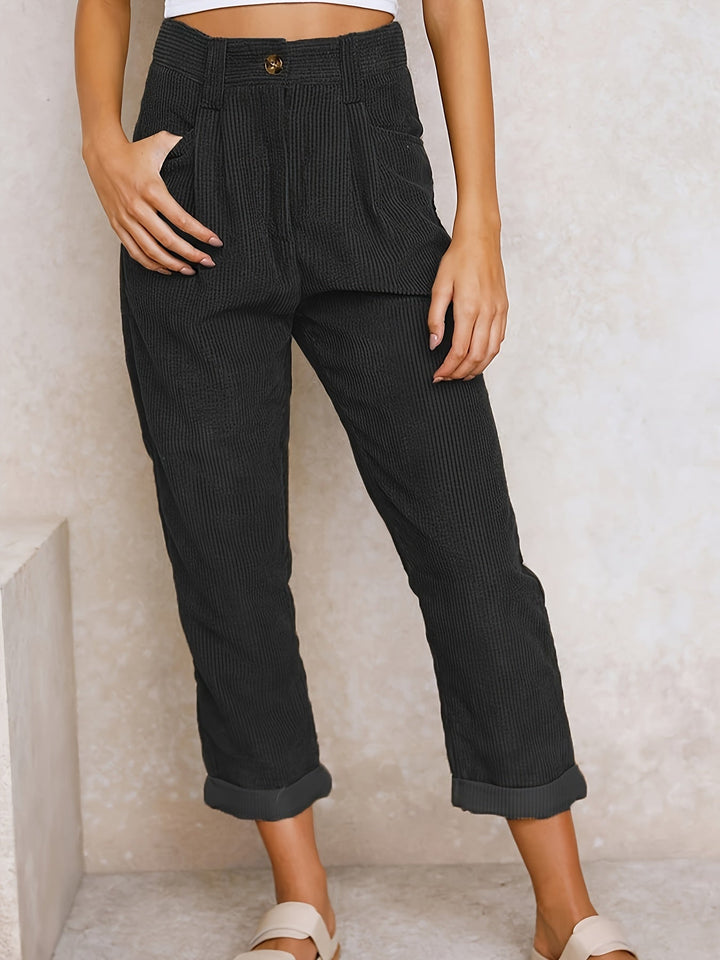 Marlene - Casual Women's High-Waisted Pants