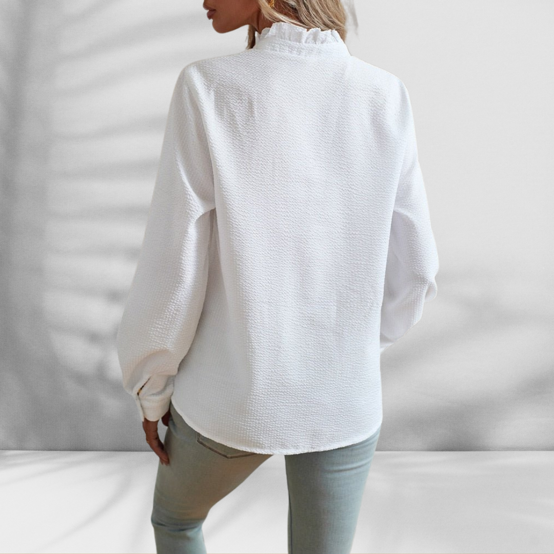 Iris - Light Blouse with Ruffle Detail