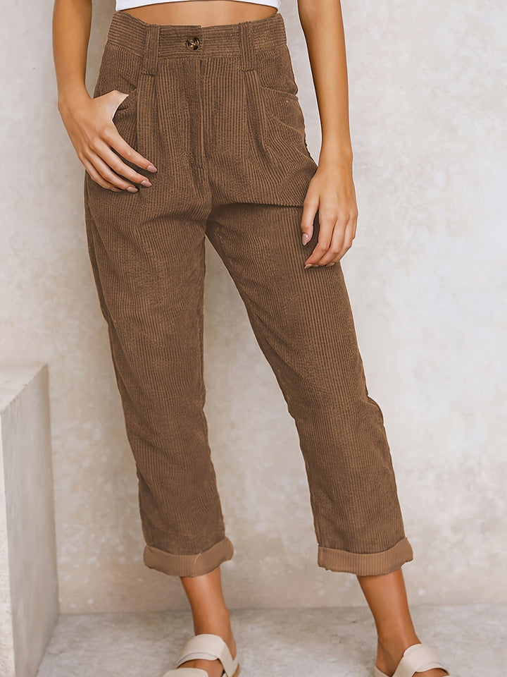 Marlene - Casual Women's High-Waisted Pants