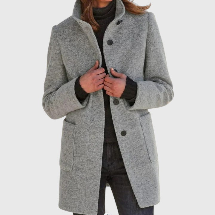 Elena – Classic Wool Blend Coat