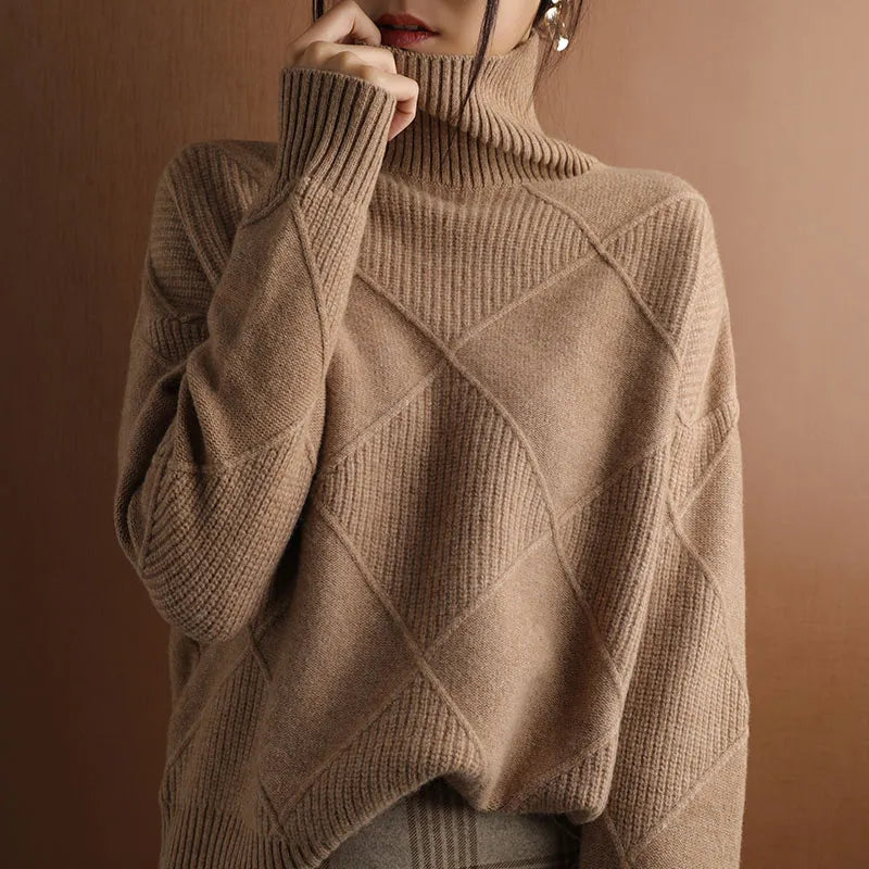 Chloé - Diamond Turtleneck Sweater