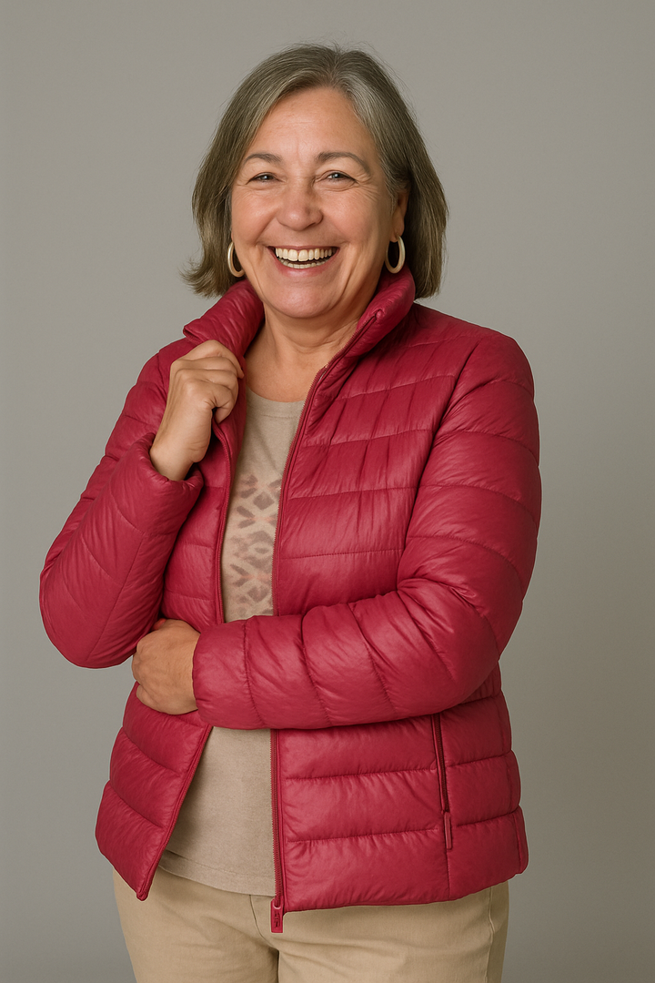 Feline - Jacket with White Duck Feathers