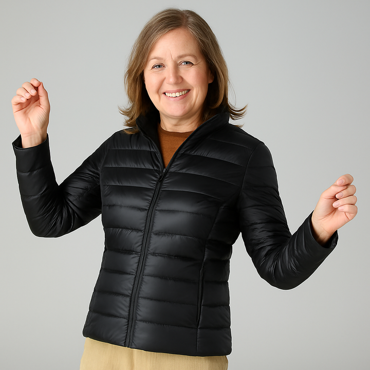 Feline - Jacket with White Duck Feathers