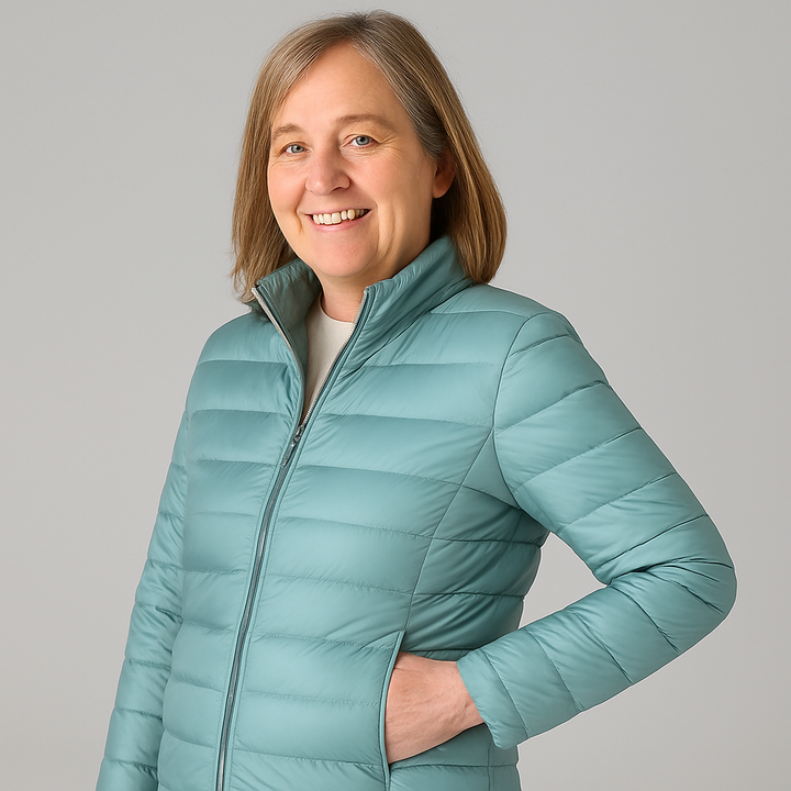 Feline - Jacket with White Duck Feathers