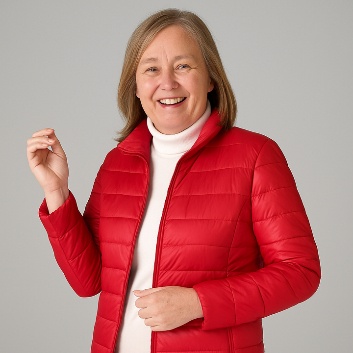Feline - Jacket with White Duck Feathers