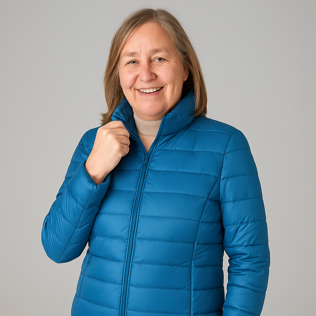 Feline - Jacket with White Duck Feathers