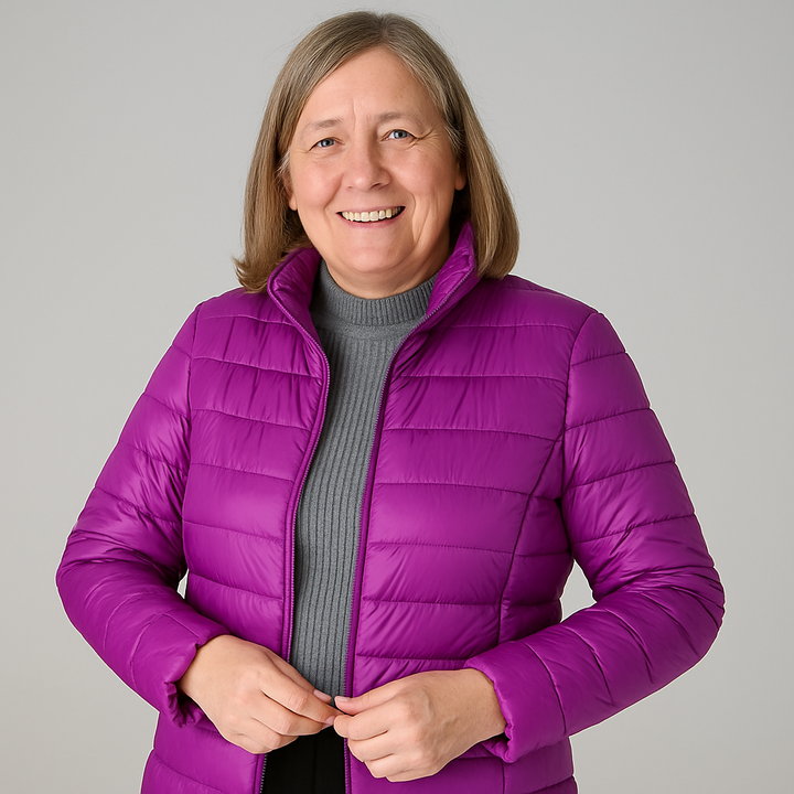 Feline - Jacket with White Duck Feathers