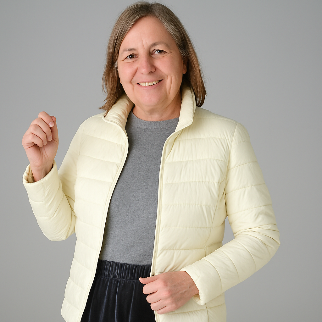 Feline - Jacket with White Duck Feathers