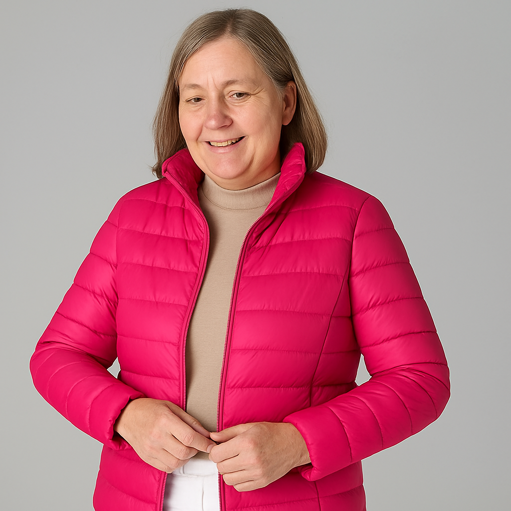 Feline - Jacket with White Duck Feathers